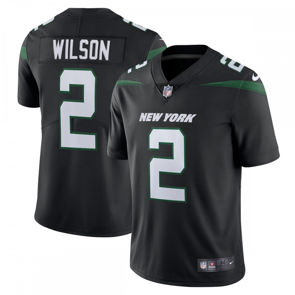 Zach Wilson New York Jets Nike Vapor Limited Jersey - Stealth Black-GridironStore